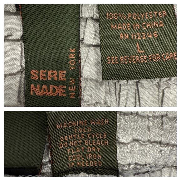 Serenade Y2K Silver Metallic Sheen Top Women's L Futuristic Glam Studio 54 Disco - Picture 4 of 6